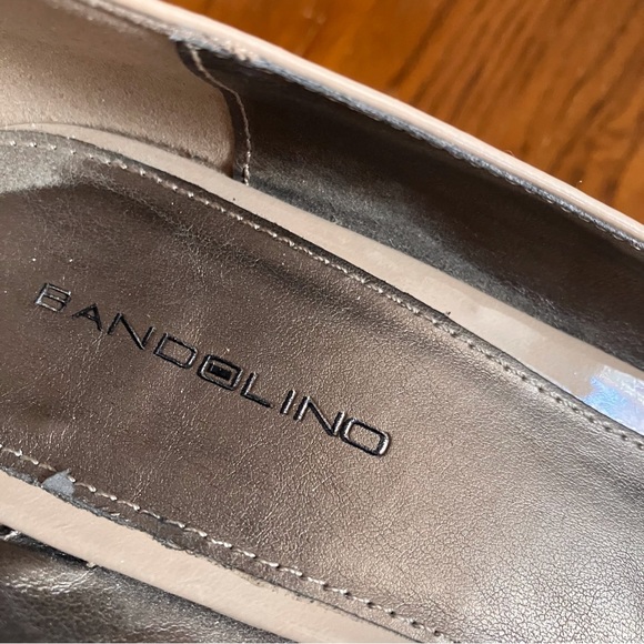 Bandolino Tan Peep Toe Pump 3” Size 8.5 - Picture 3 of 10